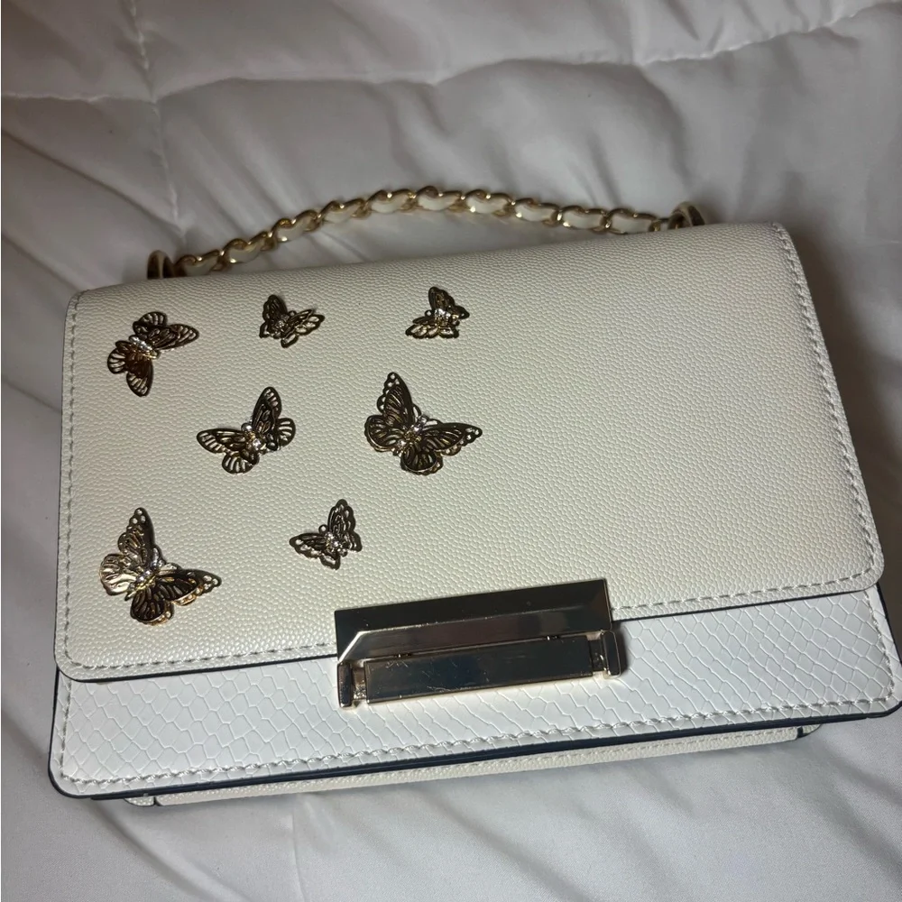 Aldo White Butterfly Accent Women’s Crossbody Bag